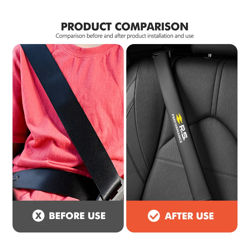 Фото Кожаные накладки на ремни безопасности для Renault Clio, Arkana, Captur, Twingo, Talisman, RS, Logan, Duster №5