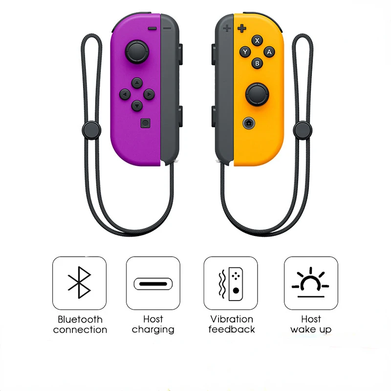 

Wireless Joypad Switch Control Gamepad for Switch Game Console with Straps Dual Vibration Joysticks for Pokémon Animal Crossing