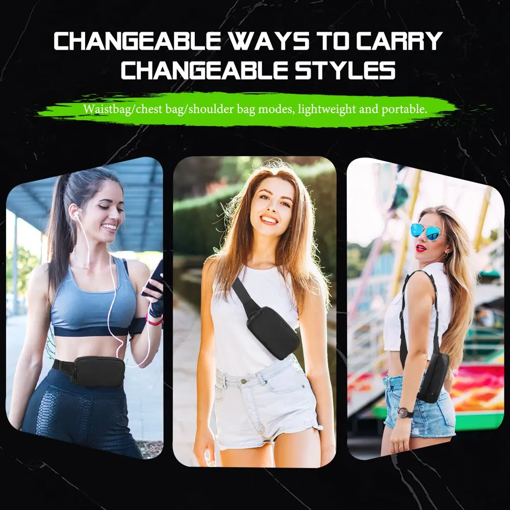 Fanny Packs  Women Men, Fashion Waist Packs with Adjustable Strap, Crossbody Mini Bag Fanny Pack Belt Bag  Running Outdoors Work