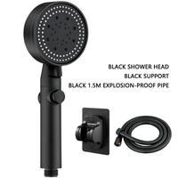 shower head 5 modes adjustable bath high pressure water saving eco shower stop water showerhead bathroom accessories