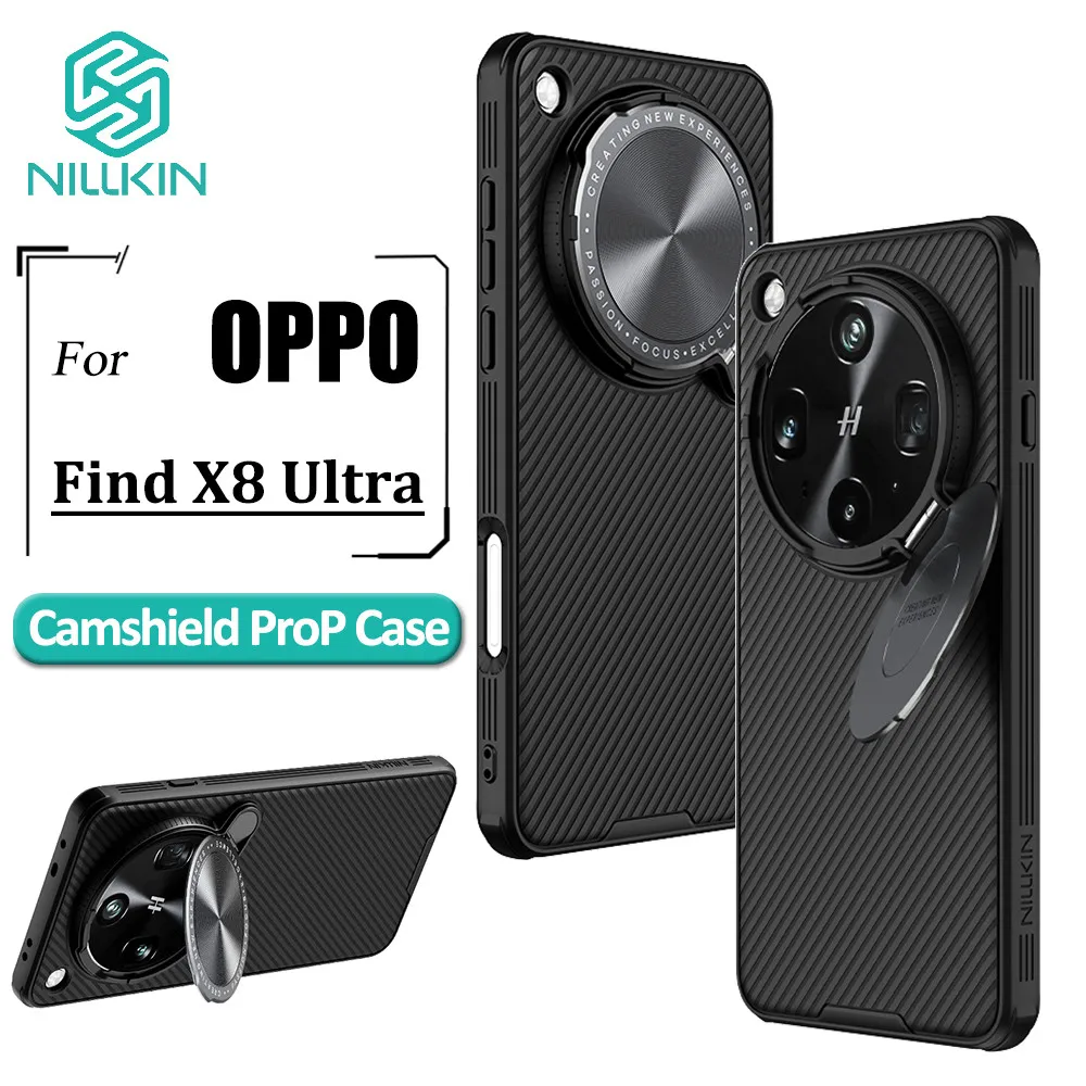 Чехол-подставка Nillkin CamShield ProP с откидной крышкой для камеры для Oppo Find X8 X7 Ultra X6 Pro, защитный чехол с откидной крышкой для объектива