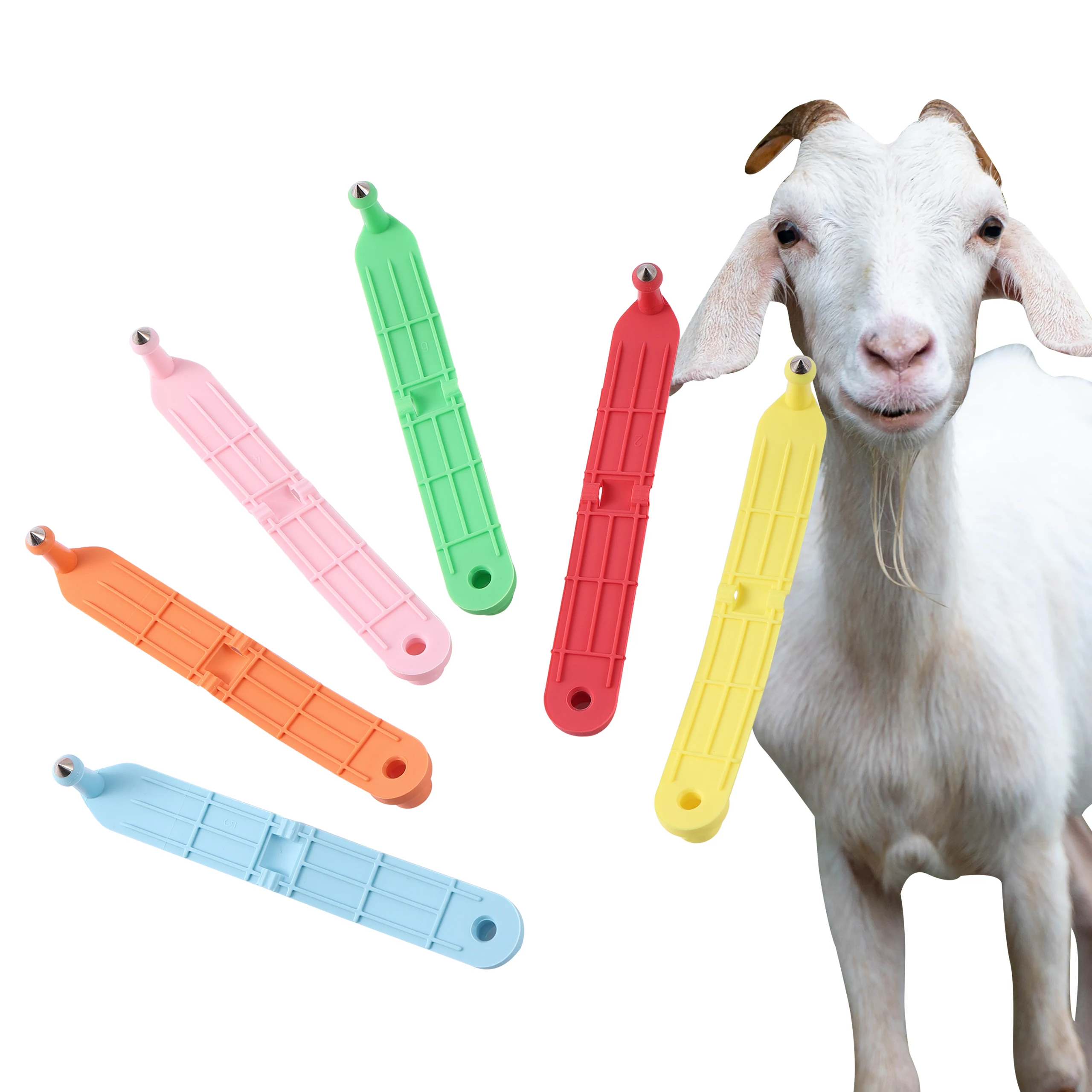 60pcs Farm  Livestock Supplies Portable two-in-one ear tag Sheep Ear Tag Laser Type Earrings Animal Supplies