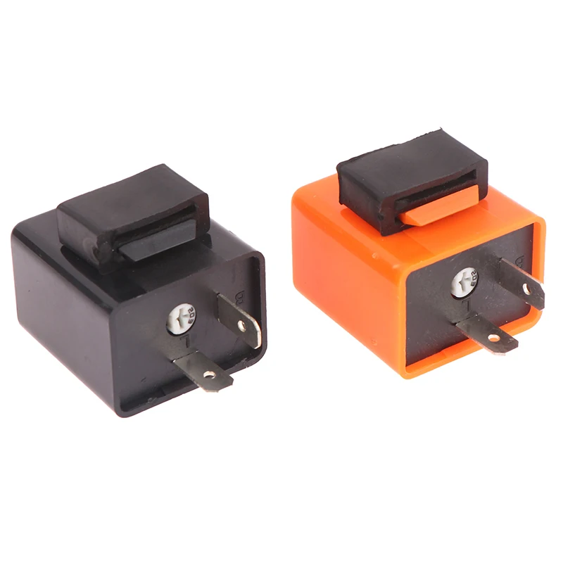 

1Pc 2 Pin LED Flasher Relay 12V Adjustable Frequency of Turn Signals Blinker Relays For Motorcycle Accessories