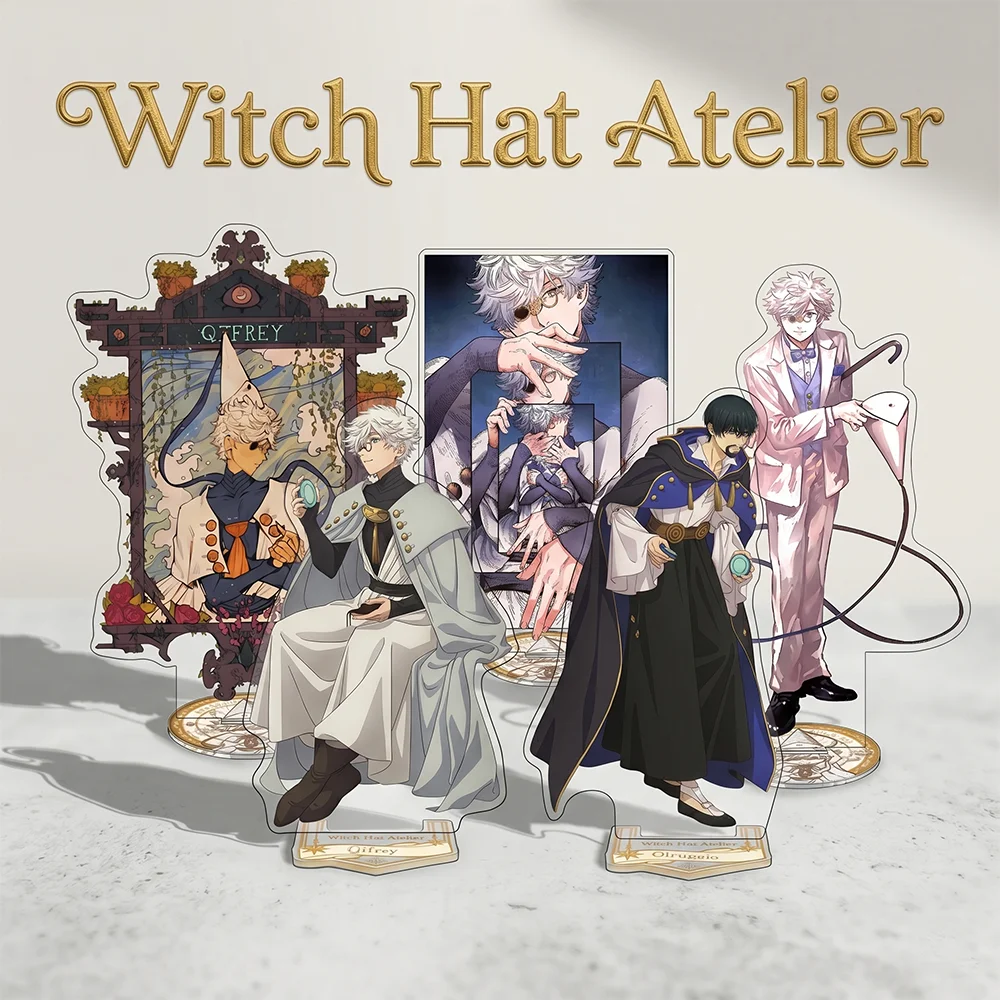 Фото Новинка! Брелок-подставка из акрила 15 см с двусторонним изображением Witch Hat Atelier, 2026 New Anime Stand Coco Qifrey Olruggio, подарок для фанатов №1
