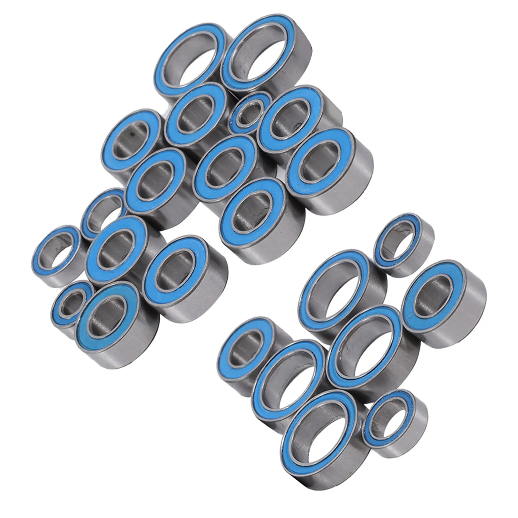 24PCS Rubber Sealed Ball Bearing Kit for Tamiya XV-02 XV02 1/10 RC Car Upgrades Parts Accessories
