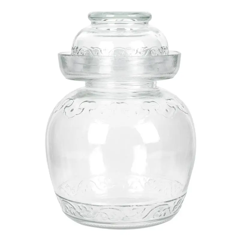 

Household Fermentation Jar Kitchen Pickle Jar Transparent Glass Storage Jar Home Kitchen Fermenter Clear Pickle Jar Pickle Jar