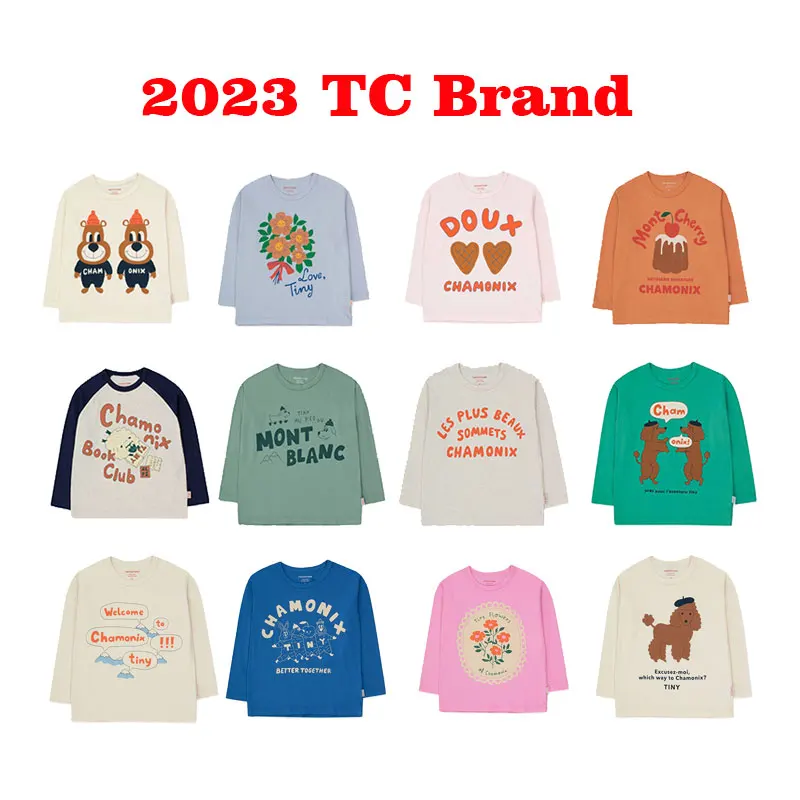 

Новое поступление 2023 TC, Детская футболка для мальчиков, летняя брендовая футболка для девочек, милая Дизайнерская одежда для малышей, модные топы