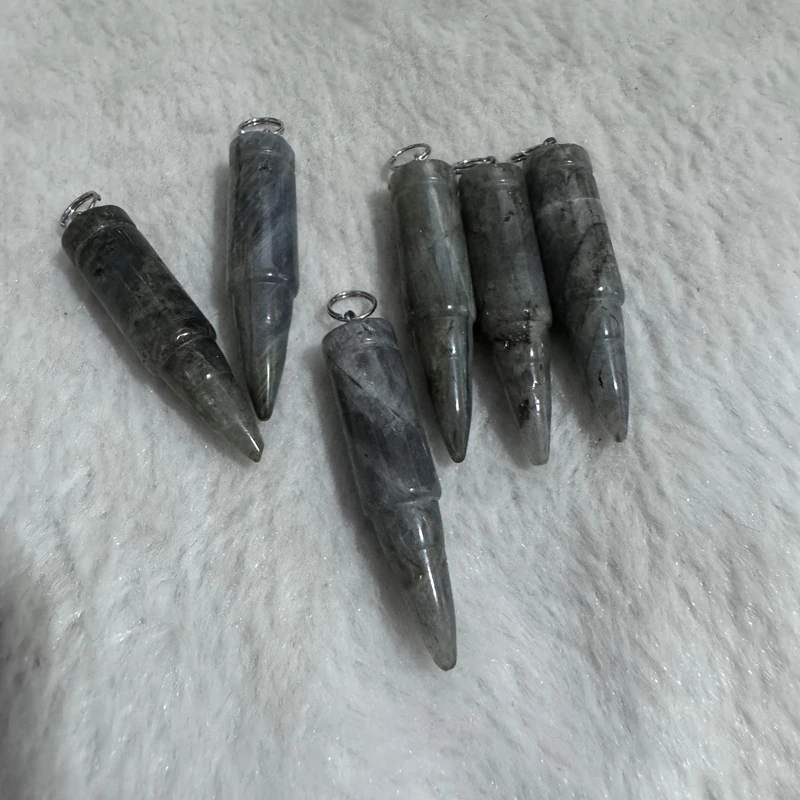 Оптовая продажа 5 шт. натуральный лабрадорит исцеляющий точку кулон из бисера