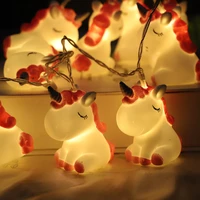 10 pc lights ins new led night light 1 8m animal light string childrens room decoration unicorn cartoon cute childrens gift