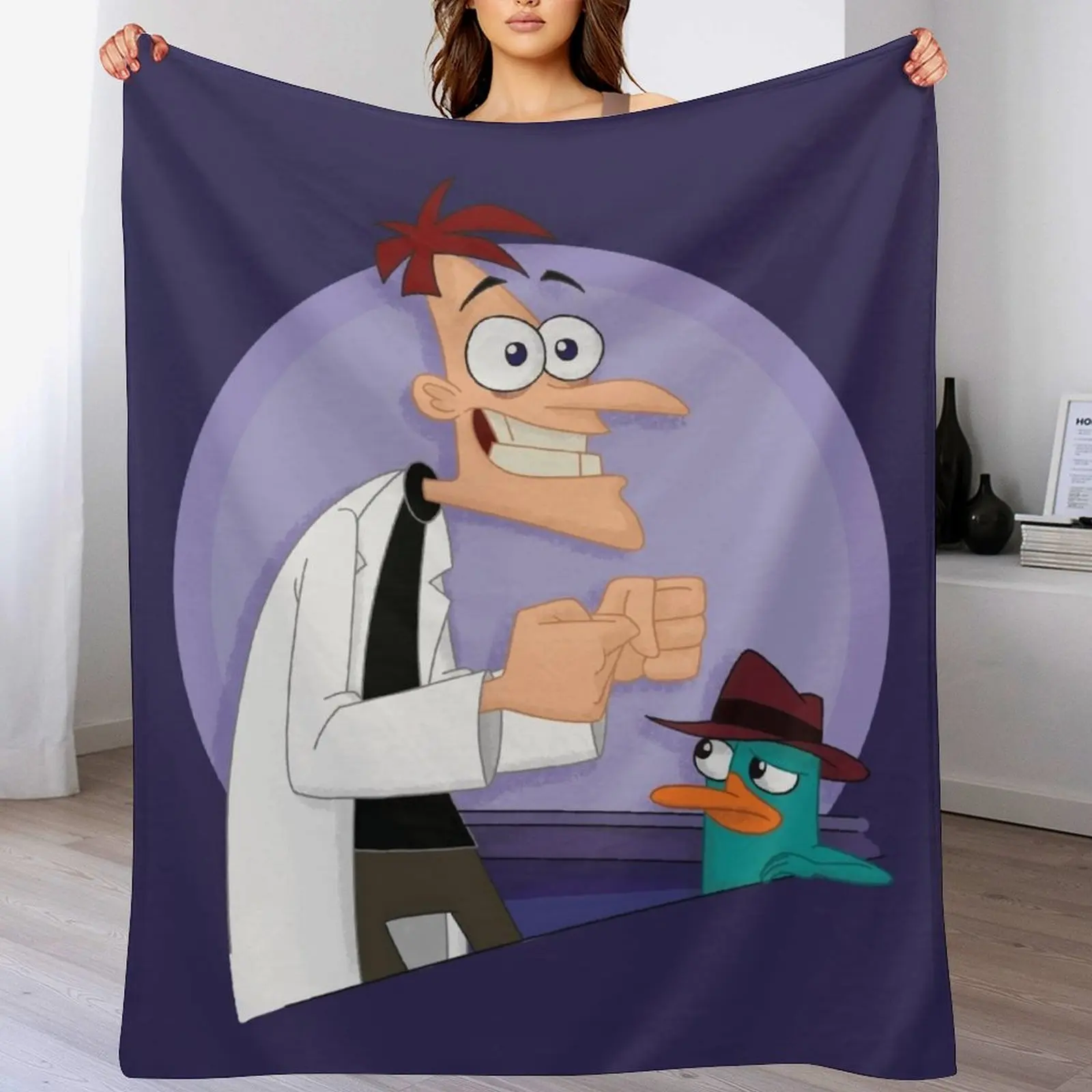 Одеяло Doof and Perry Самые мягкие одиночные одеяла для пляжного туризма