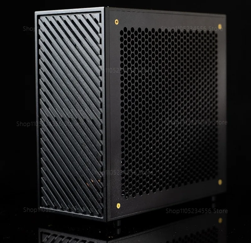 Фото Корпус LP-P6 SFF ITX для низкопрофильных видеокарт RTX 4060 5060, блок питания 1U, алюминиевые диагональные и наклонные крыши. №2
