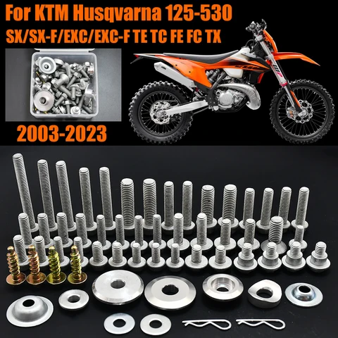 Комплект болтов обтекателя крыла мотоцикла для KTM EXC EXC-F SX SX-F XC XCW 125 150 200 250 300 350 450 500 530 2003-2023