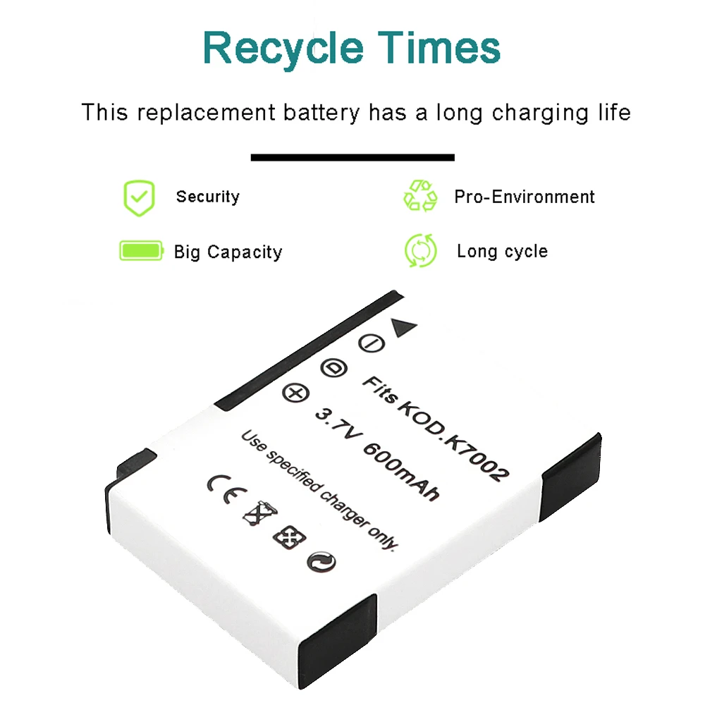 Перезаряжаемый литий-ионный аккумулятор для цифровой камеры Kodak EasyShare V530 V603