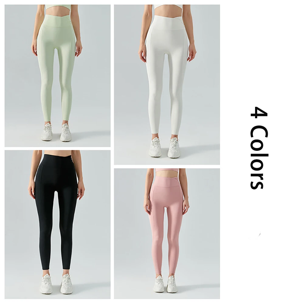 Vnazvnasi New Sport Leggings For Women Yoga Pants High Waist Hip Lift Trousers Gym Push Up Sports Running Fitness Leggings Women