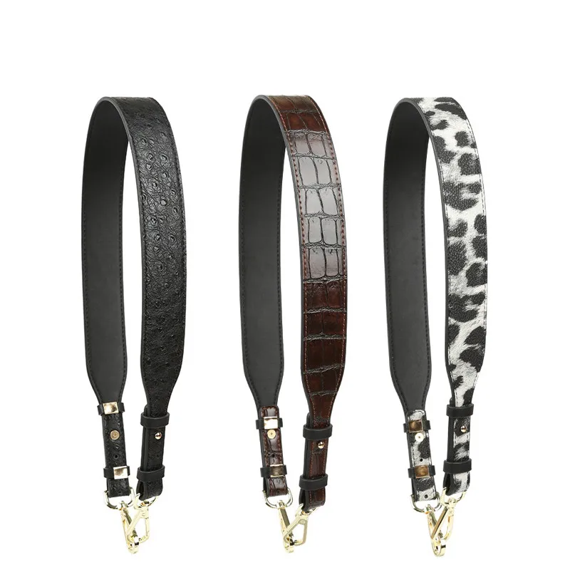 New PU Leather Replaceable Crossbody Bags Straps Print Straps Adjustable Shoulder Bag Belts Women Bag Accessories Bag Handles
