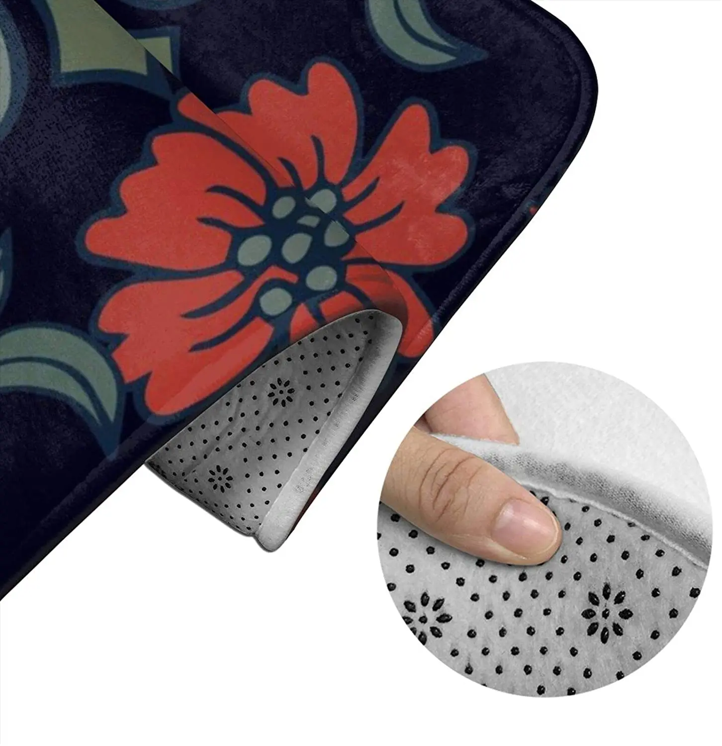 

Art Nouveau Wallpaper La Bathroom Mat Sets 3 Piece Set Rugs Memory Foam Mat Set Toilet Seat Cover Bath Mat lid Cover