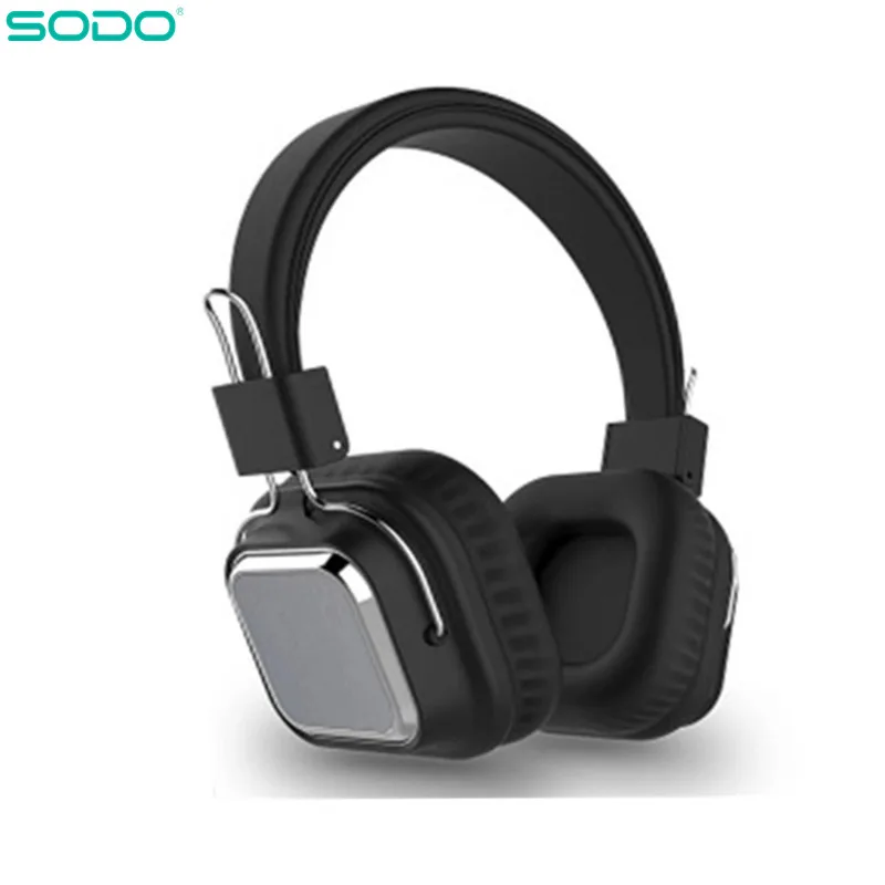 Фото Складные беспроводные наушники SODO, Bluetooth 5,0, поддержка TF/FM №1