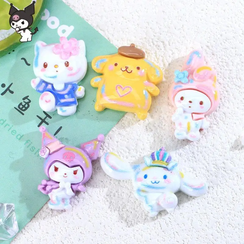 

Мультяшные аксессуары Mymelody Sanrio Kawaii аниме Hellokittys Kuromi детские заколки для волос Diy Материал пакет милый подарок на день рождения