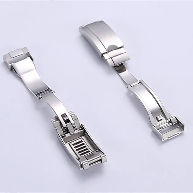 Stainless Steel Pull Watch Clasp For Rolex Day-tona Sub-mariner Gmt Series Buckle Watch Accessories Metal Watch Band Clasp