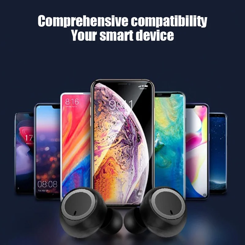 TWS-стереонаушники Y50 с поддержкой Bluetooth и зарядным футляром | Электроника