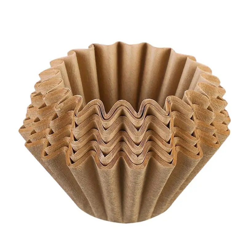 Coffee Filters Paper 50pcs High-Efficiency Coffee Filters Single Serving Paper White Filter Paper Cake Cup Coffee Paper Bowl For