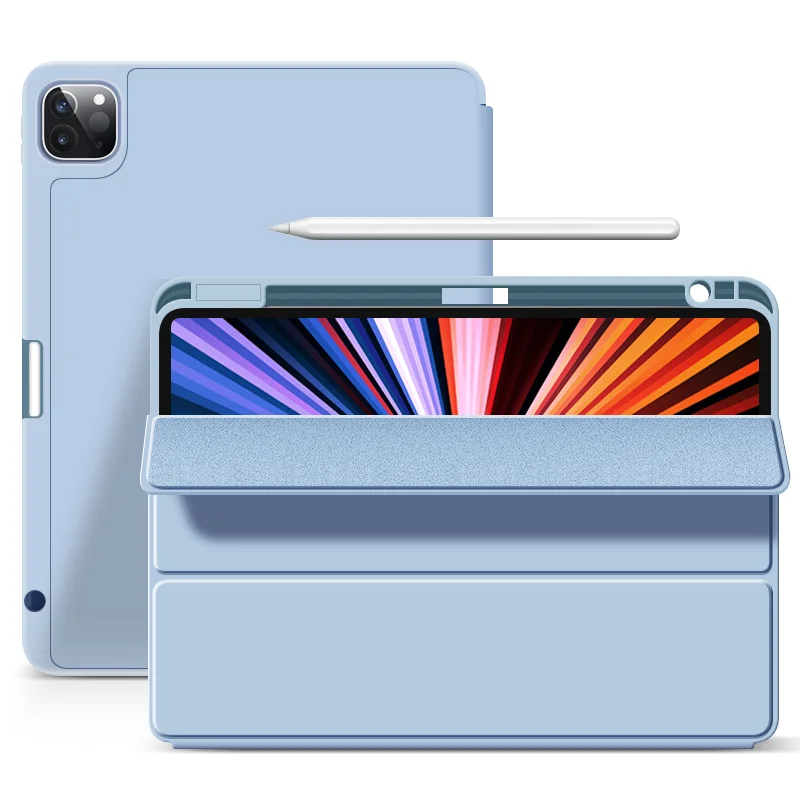

Smart Tablet Cover TPU Silicone with pencil holder for Apple iPad Case for ipad pro11 2021 case ipad pro 12 9 ipad mini case