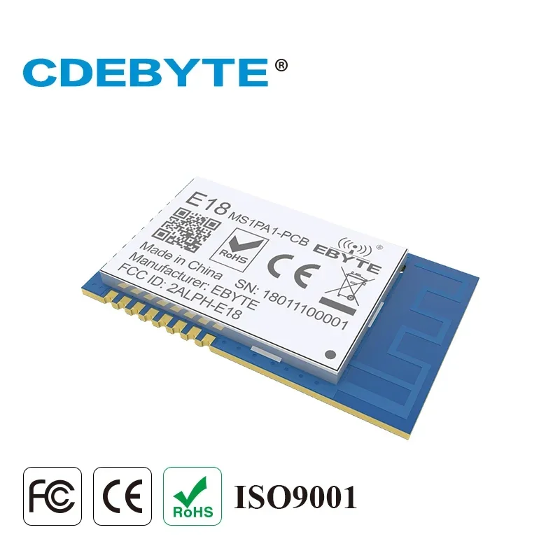 Модуль Zigbee CC2530 Беспроводной приемопередатчик 2 4 ГГц CDEBYTE E18-MS1PA2-PCB PA IoT
