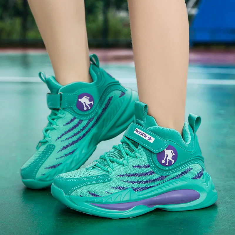 

Original Children Trainers Boys Outdoor Kids Basketball Shoes Boy Hard-Wearing Walking Sneakers For Boy Brand Casual Sneakers