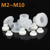 100 5pcs m3m4 m5m6 m8 m10 screw nylon transistor gasket the step t type plastic washer insulation spacer screw thread protector