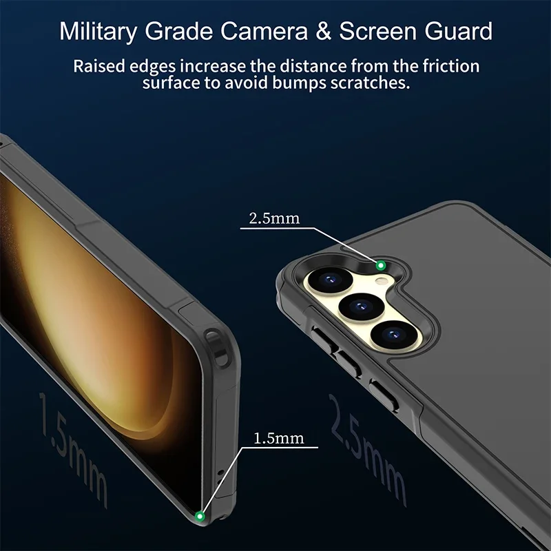 Защита от падения 2 в 1 бронированный чехол для Samsung Galaxy S24 Ultra Plus аксессуары