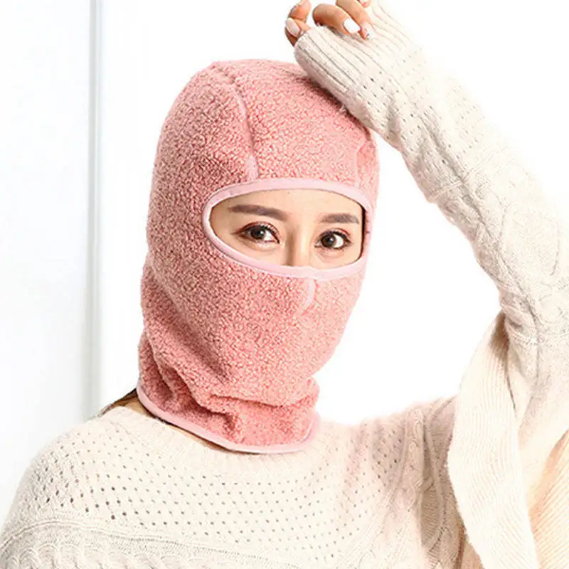 

New Winter Men Women Warm Hat Full Face Mask Cover Neck Guard Scarf Plus Velvet Warm Windproof Hat Breathable Mask