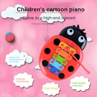 mini childs hand knock toy 5 tone piano color insect percussion instrument baby sound cognitive puzzle toy early education gift