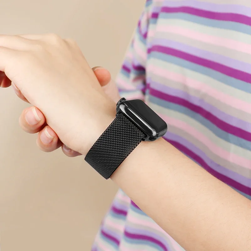 Milanese Loop For Apple Watch Ultra Band 49mm 44mm 45mm 40mm 41mm 42mm 38mm 45 mm belt bracelet iWatch series 8 7 3 5 se 6 Strap