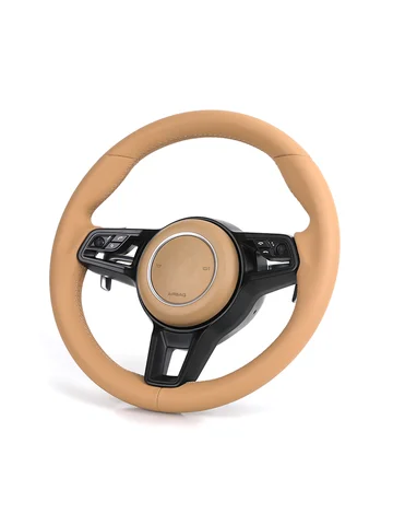 Полностью кожаный руль Porsche Apricot для Porsche 911 971 996 987 97 Cayenne MACAN Panamera