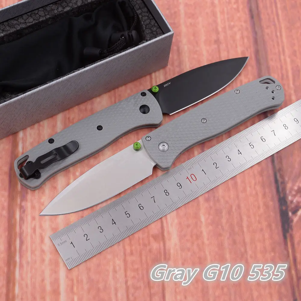 

JUFULE G10 Handle 535 535BK Mark 20CV Blade Copper Washer Folding Pocket EDC Tool Camping Military Hunt Outdoor Utility Knife