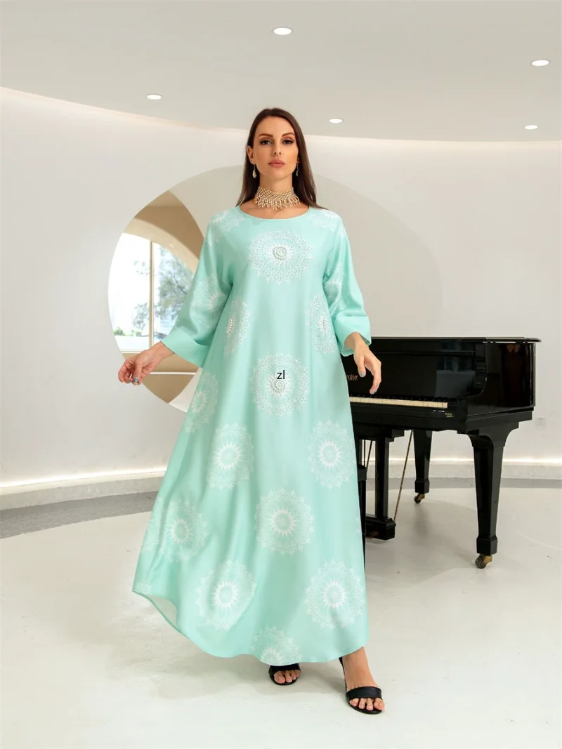 Kaftan Dubai Luxury Long Dresses Beading Gowns For Muslim Ladies Modest Maxi Dress Abayas For Women Ramadan 2023 Spring New