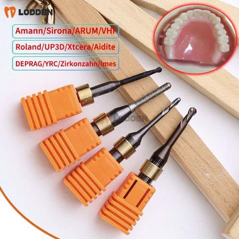 Фрезерные боры Lodden для PMMA/PEEK D3/D4  NC покрытие