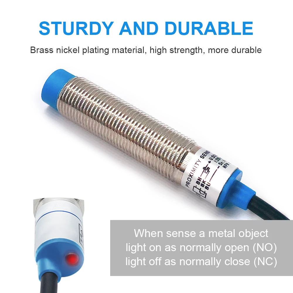 Эксклюзивный Индуктивный бесконтактный переключатель cloicht IP65 M12 2 мм 4 6-36 в -