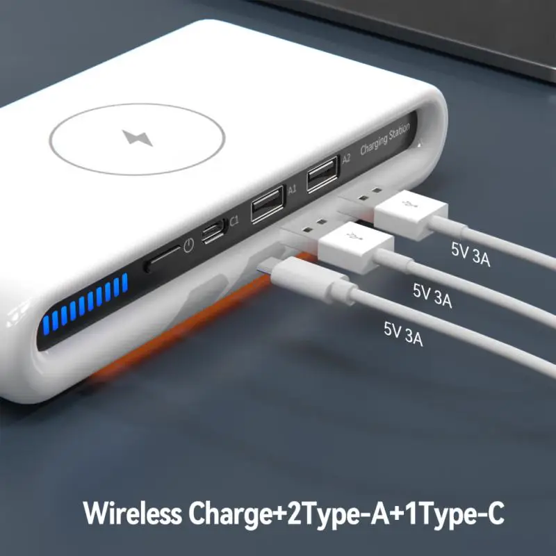 

Multifunctional Charging Pad With Ambient Light Wireless Charger Phone Accessories Charging Dock Station 4 In 1 15w