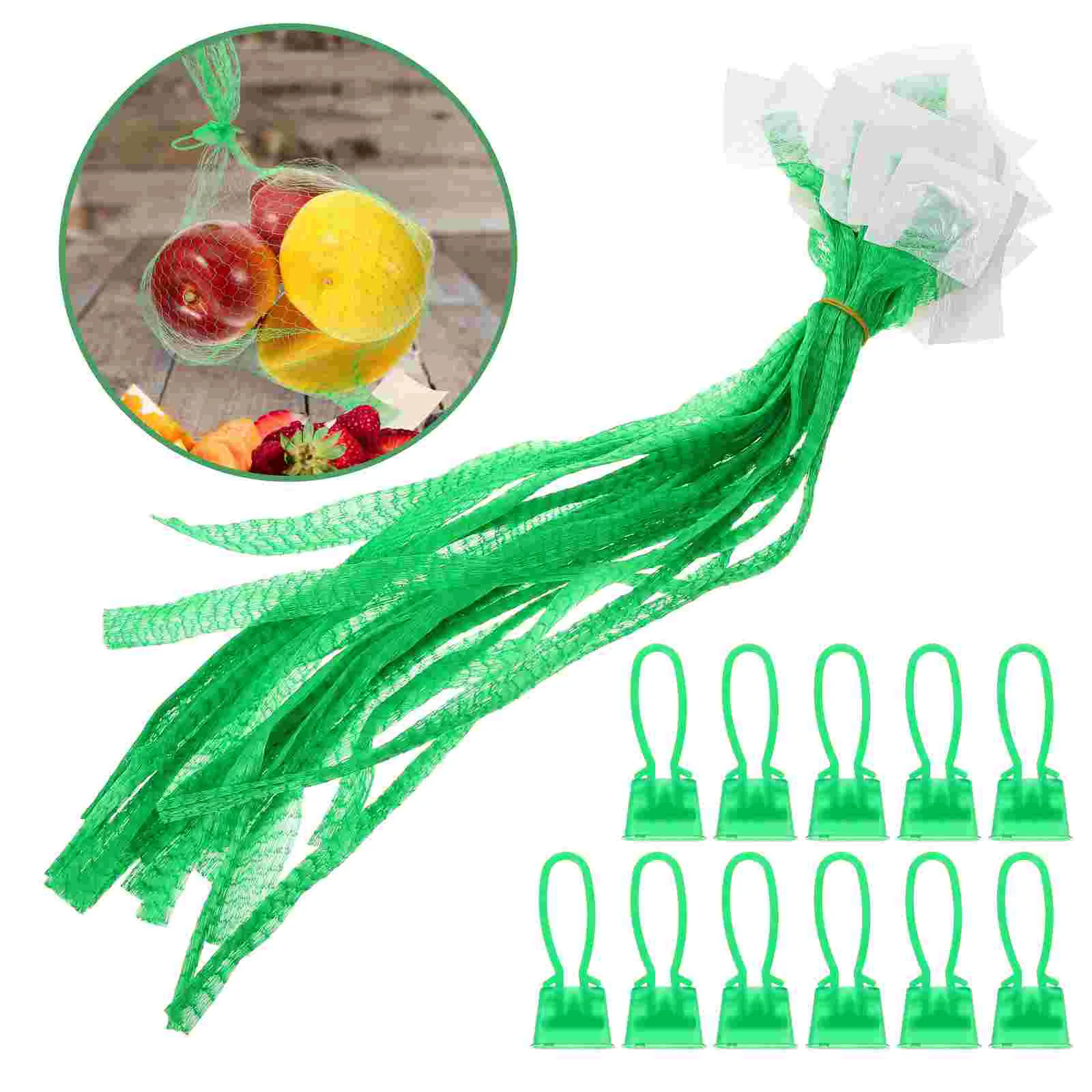 

100 Pcs Reusable Bags Shopping Net Storage Food Pouches Weaving Nets Nylon Produce Mesh