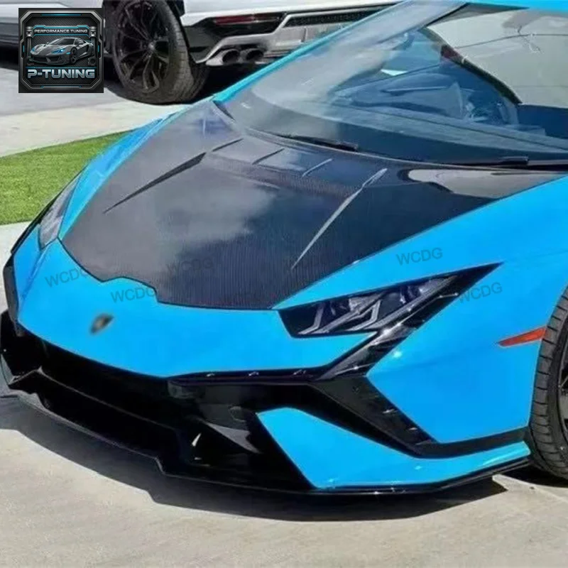 Передний капот из углеродного волокна в стиле Tecn-ica для Lamborghini Huracan LP610 LP580 EVO, передний бампер, капот двигателя, крышка капота, автозапчасти (art.: 3920d38da970d) - 3920d38da970d