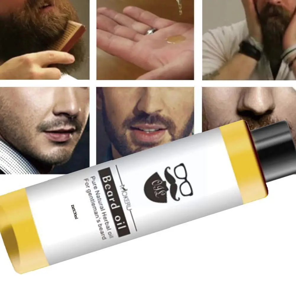 

1pcs 30ml Beard Oil Mokeru 100% Beard Oil Hair Loss Products Spray Beard Growth Oil For Growth Men Beard Grow Pro X7o4