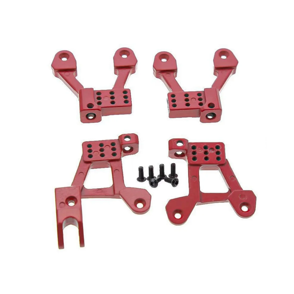 

For SCX10 90046 1/10 Simulation Climbing Car Metal Upgrade Fittings Shock-Proof Connecting Seat,Red