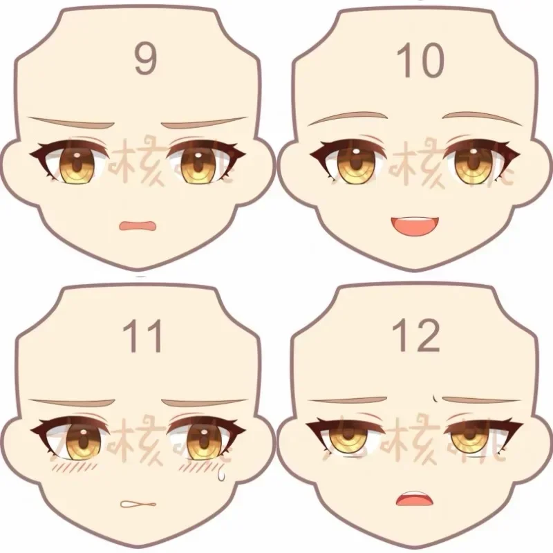 Yanqing Ob22 Ob24 кукла с лицом ручной работы водная наклейка лицевая панель аниме-игра