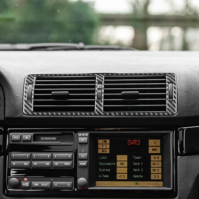 Центральная консоль из мягкого углеродного волокна для BMW 5 серии E39 1998-2003 крышка