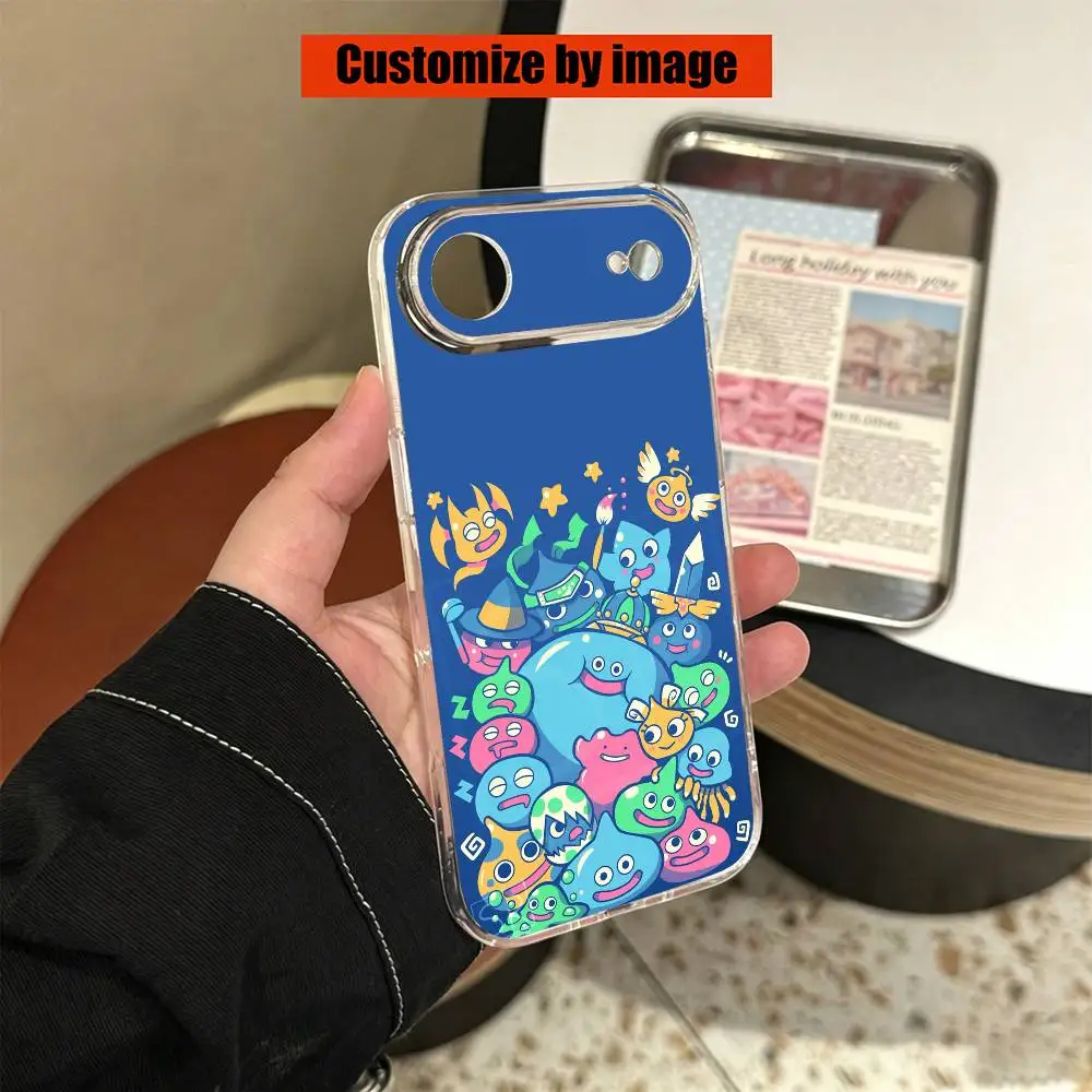 Фото Чехол для телефона D-Dragon Q-Quest Slime Game для iPhone 17 16 15 14 13 12 11 Mini Pro Max Plus, прозрачный №4