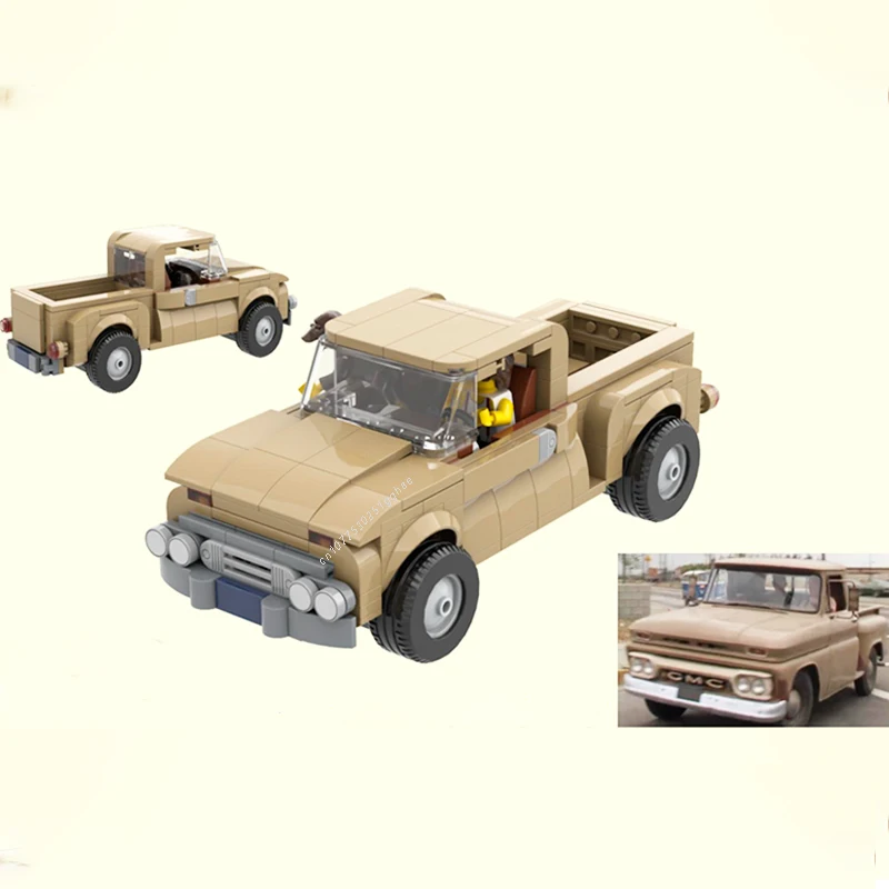 Серия городских автомобилей 1966 C1000 Пикап Строительные блоки Модель Кирпичи