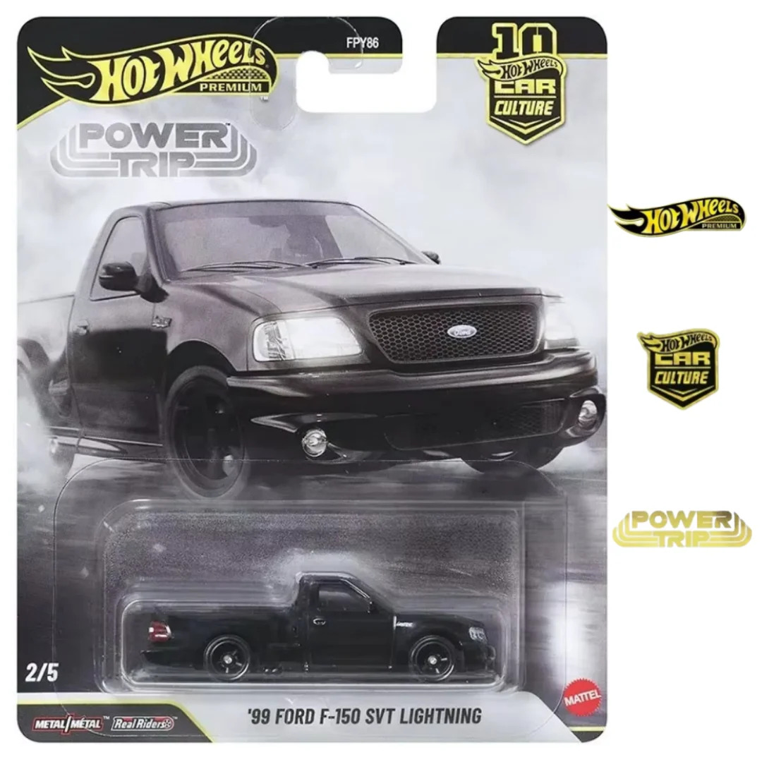 Коллекционная модель Hot Wheels Premium 2026 Car Culture Power Trip '99 Ford F-150 SVT Lightning, масштаб 1:64, литой металлический корпус, игрушка (art.: 3920d7df6fe4e) - 3920d7df6fe4e