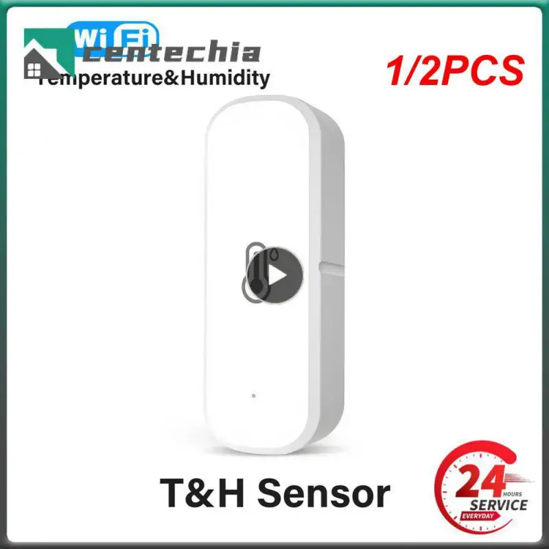 

1/2PCS Zigbee 3.0 Wifi Tuya Temperature Humidity Sensor Smart Home Thermometer Hygrometer Detector With Alexa Smart Life