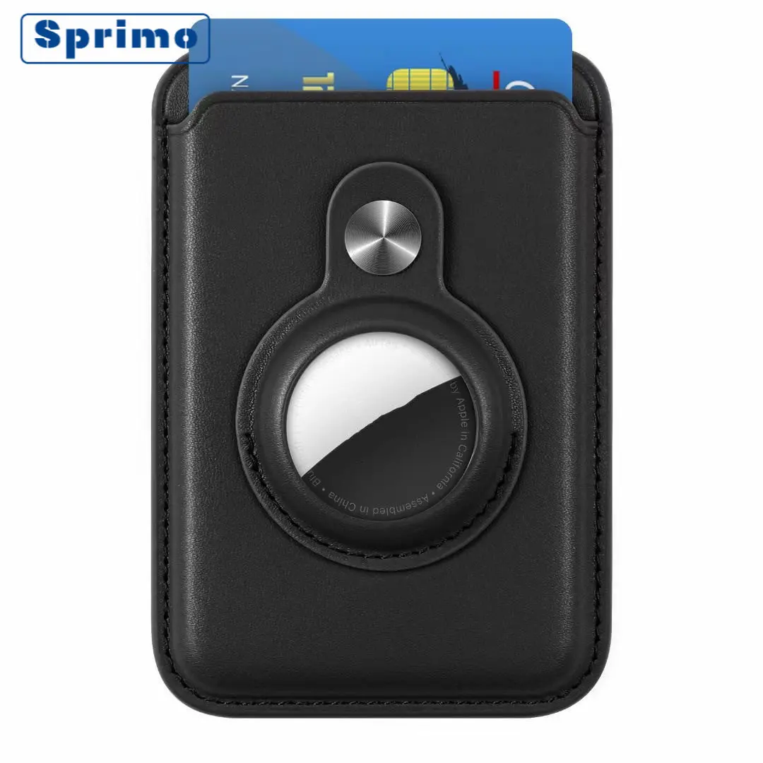 

New Magnetic Leather Card Holder Case for Airtags Anti-Lost for iPhone 14 Plus 13 12 Pro Max MagSafe Airtags Card Holder Cover